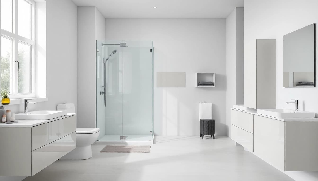 Erleben Sie die moderne Eleganz von sonni sanitär in einem stilvollen Badezimmer mit cleveren Designs.