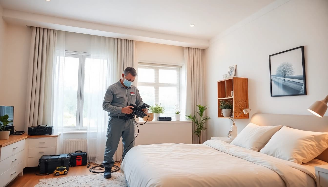 Implement effective bed bug control techniques in a tidy and professional setting.
