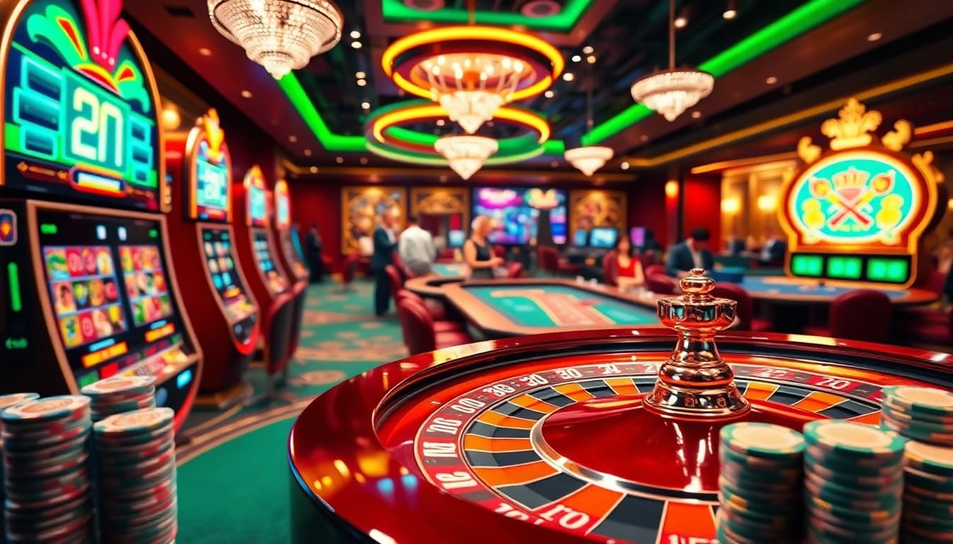 Experience the thrill of casino gaming with đăng nhập 888b at vibrant tables surrounded by engaging players and luxe slot machines.