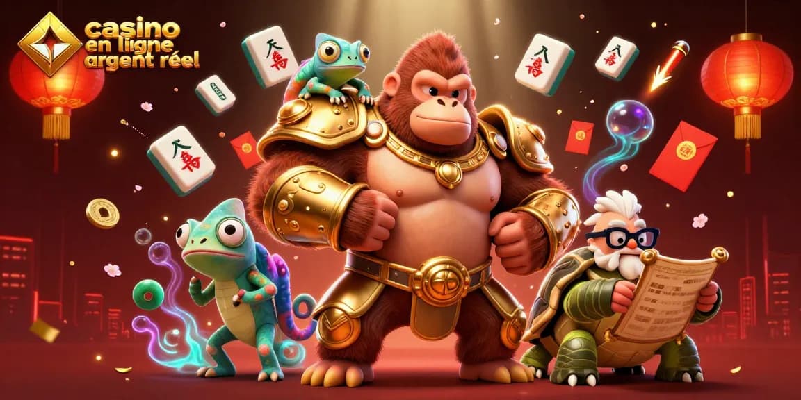 Vivez l'aventure du casino en ligne argent réel avec un roi gorille puissant et ses compagnons
