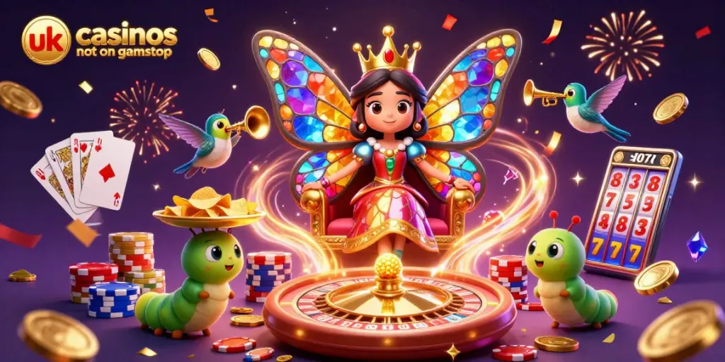 Experience thrilling action at uk casinos not on gamstop with festive characters and vibrant gaming elements.