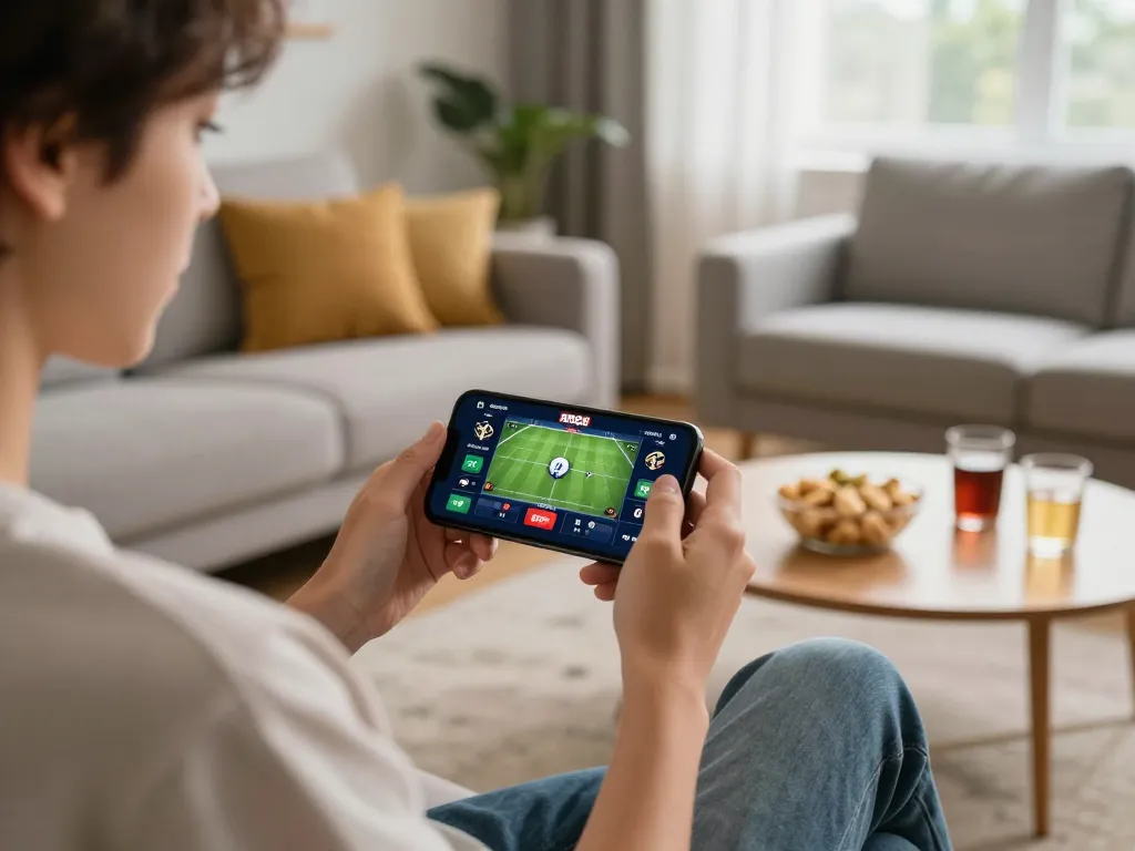 Engaging gameplay on the RR88 App showcasing live sports betting odds from the comfort of home.