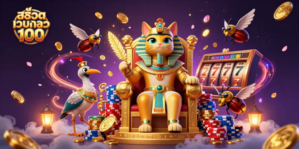 เล่น สล็อตเว็บตรง100 พร้อมดูฟาโรห์แมวและของรางวัลมากมายในบรรยากาศคาสิโน