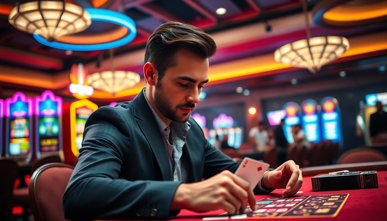 Engage with thrilling experiences at a Non gamstop Casino Uk while playing at a vibrant casino table.