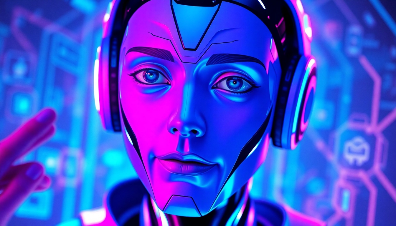 An engaging AI nsfw character in a vibrant digital environment, showcasing advanced interactive features.