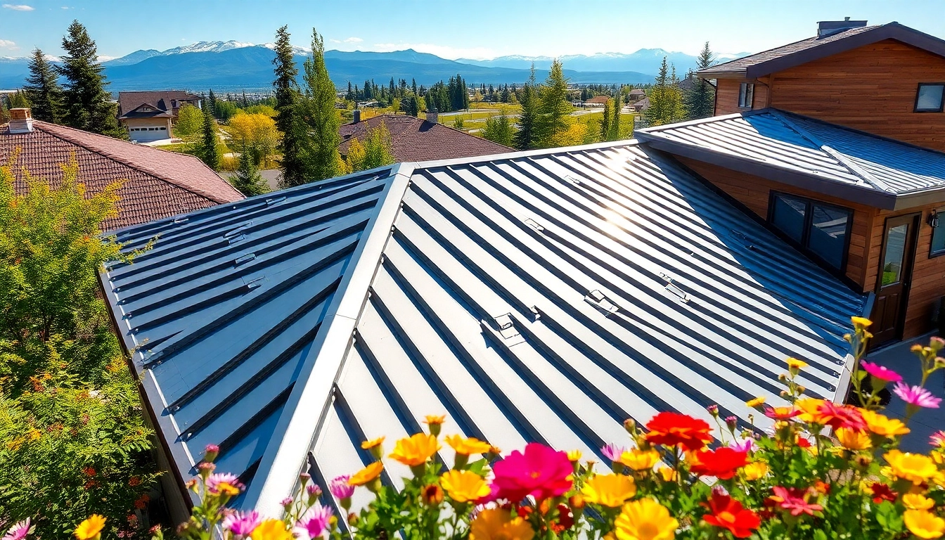 Metal roofing Calgary installation featured on a modern home, showcasing durability and aesthetic charm.