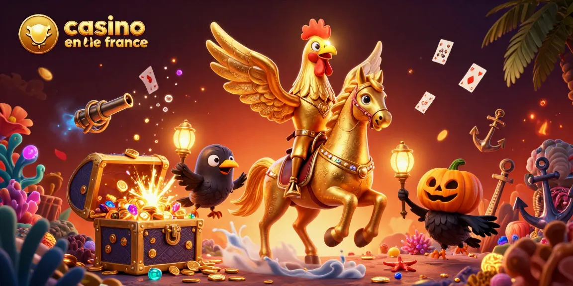 Découvrez casino en ligne France avec une scène dynamique remplie de personnages et d'éléments de jeu