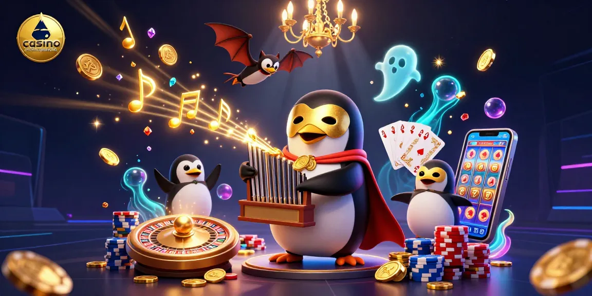 Jouez dans un casino en ligne argent réel avec des scènes de gains, pièces dorées et amusement.