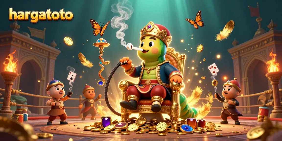 experience thrilling gameplay on hargatoto with a vibrant casino-themed illustration