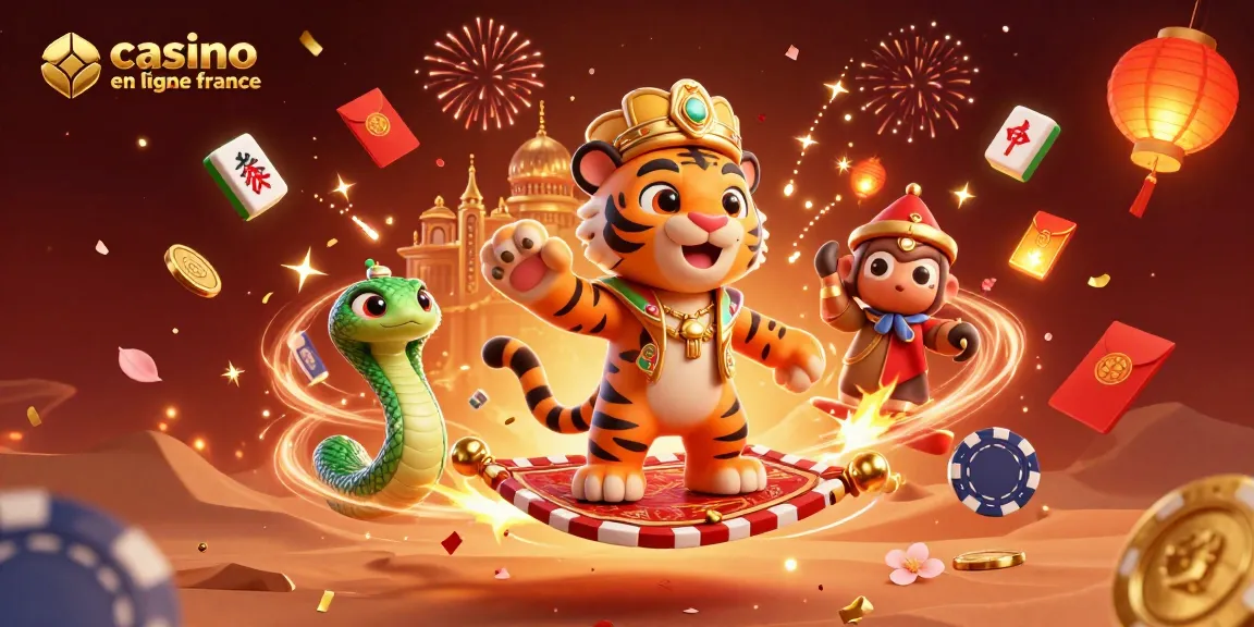 Profitez de l'excitation de casino en ligne France avec une illustration festive de sultan et jeux