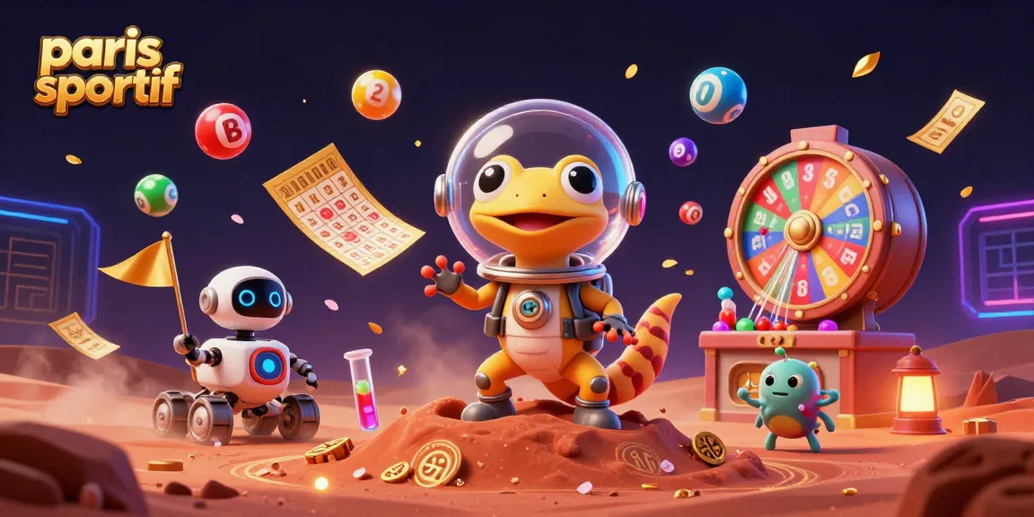 Pariez sur paris sportif et découvrez un casino doré sur Mars avec des personnages étranges.