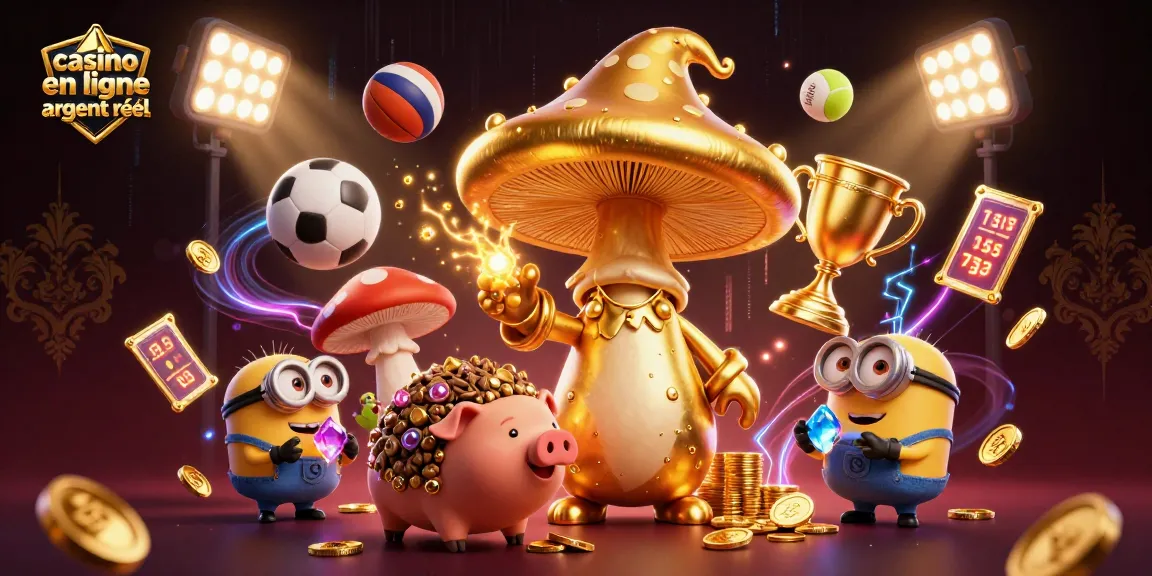 Jeux captivants sur un casino en ligne argent réel avec un sorcier, un cochon et des trésors.
