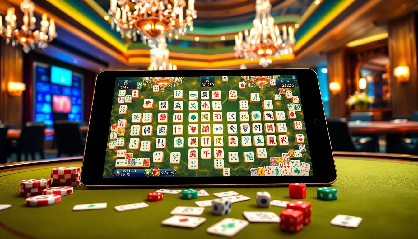 Ikuti Link Mahjong dengan ubin berwarna-warni di lingkungan kasino mewah yang menampilkan permainan yang mendebarkan.