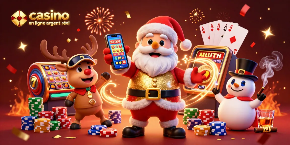 Jouer à casino en ligne argent réel avec des personnages amusants autour de tables de jeux.