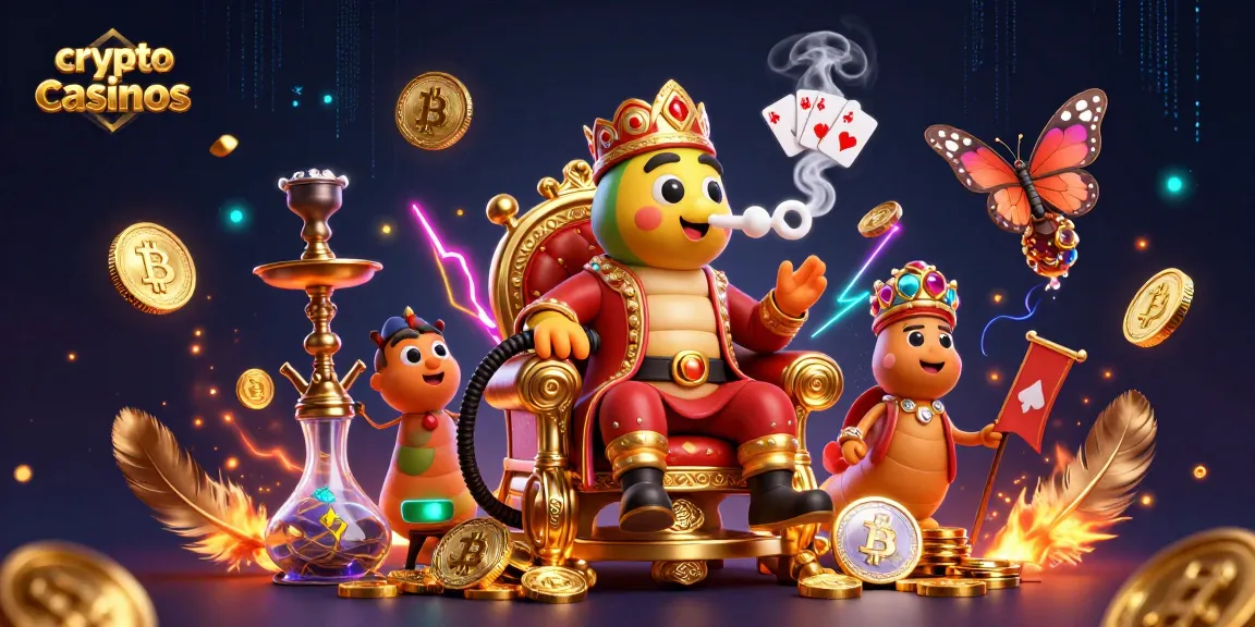 Plongez dans l'univers des crypto casinos avec cette illustration captivante.