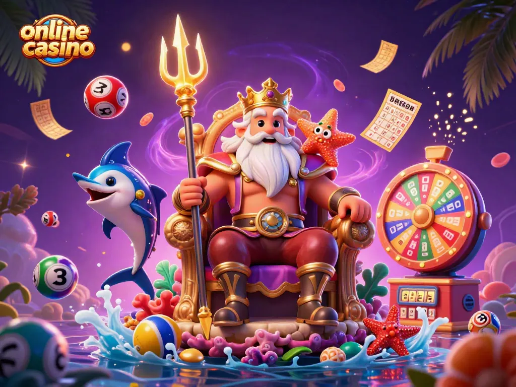 Juega en un casino online y disfruta de premios en un mundo mágico con Neptune y todos sus elementos