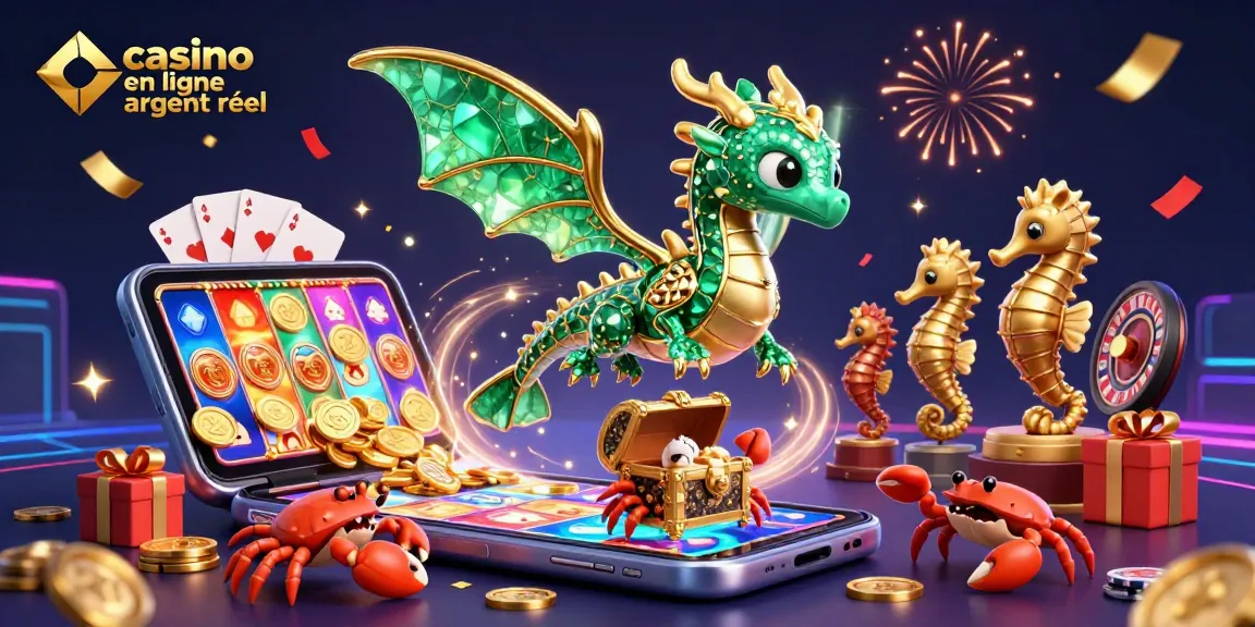 Jouez à casino en ligne argent réel grâce à une illustration 3D dynamique et riche en détails.