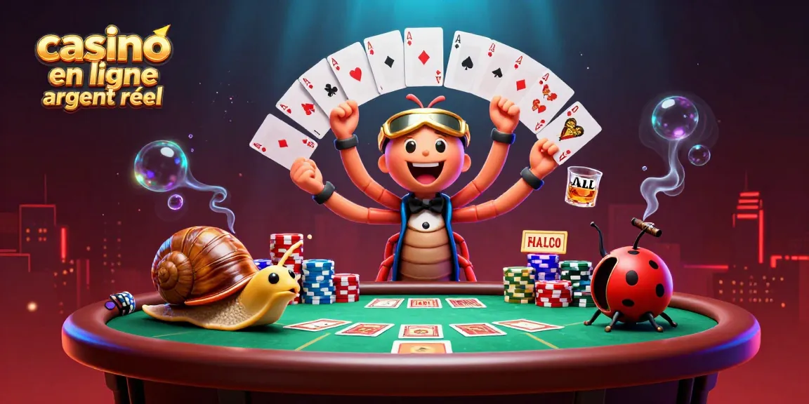 Gagnez aux jeux de cartes avec le casino en ligne argent réel grâce à des personnages de casino amusants.