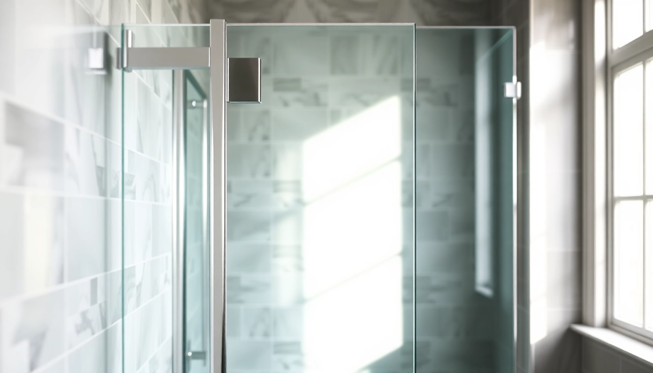 Semi-frameless shower screen displayed in a modern bathroom, highlighting clarity and elegance.