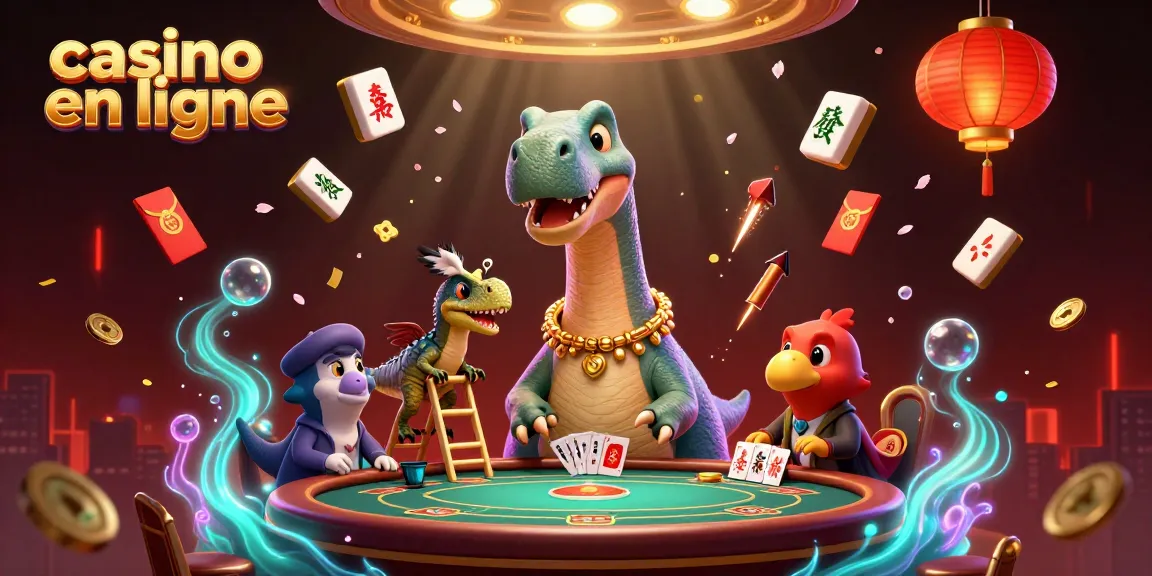 Jouer au casino en ligne avec des éléments colorés et dynamiques dans un monde de dinosaures.