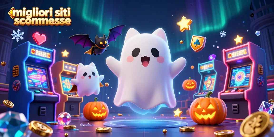 Gioca sui migliori siti scommesse con il gattino fantasma e il pipistrello in una scena vivace