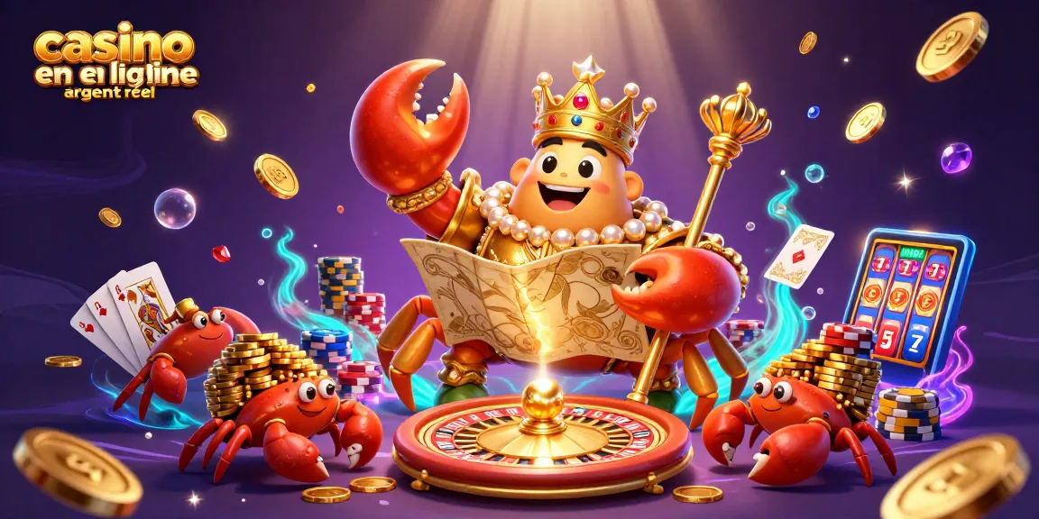 Jouez dans un casino en ligne argent réel avec le crabe doré et ses trésors.