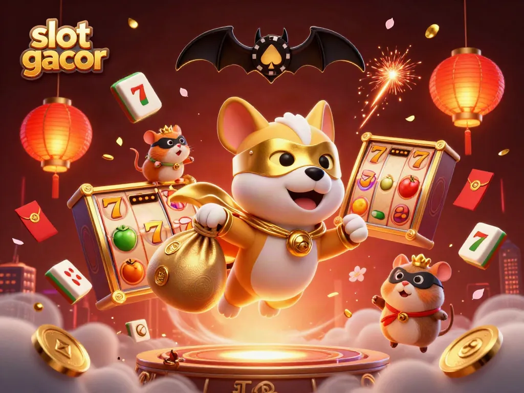 Spin slot gacor and win big with 3D characters in a dynamic casino scene.