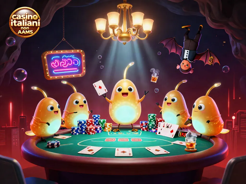 Giocatori nei casino italiani non AAMS si sfidano a poker con ambientazione magica e vivace.