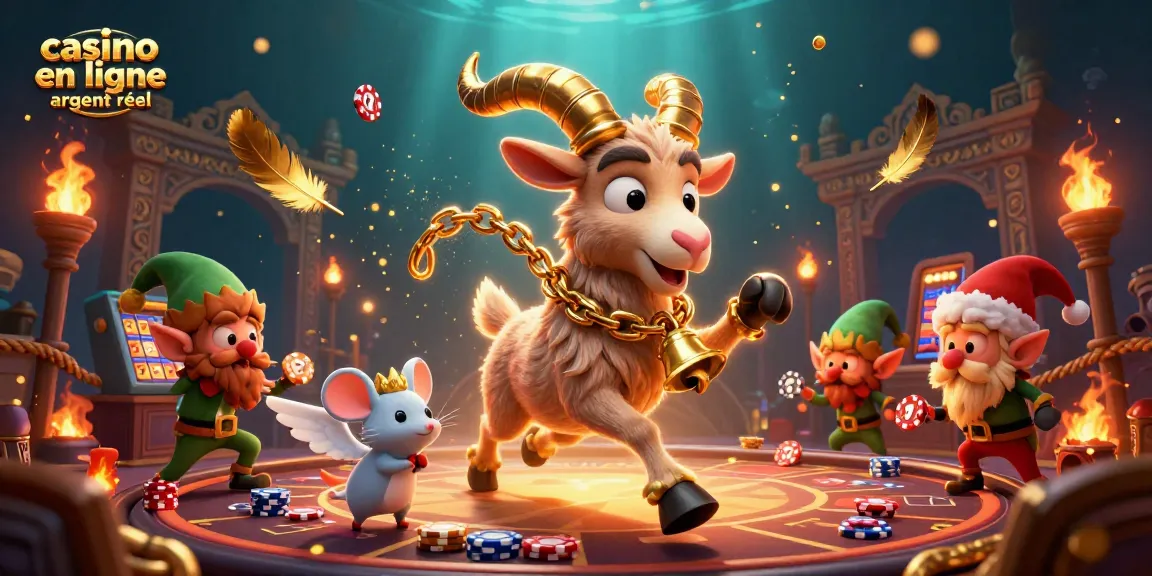 Plongée dans l'univers du casino en ligne argent réel, avec Krampus et ses créatures volantes.