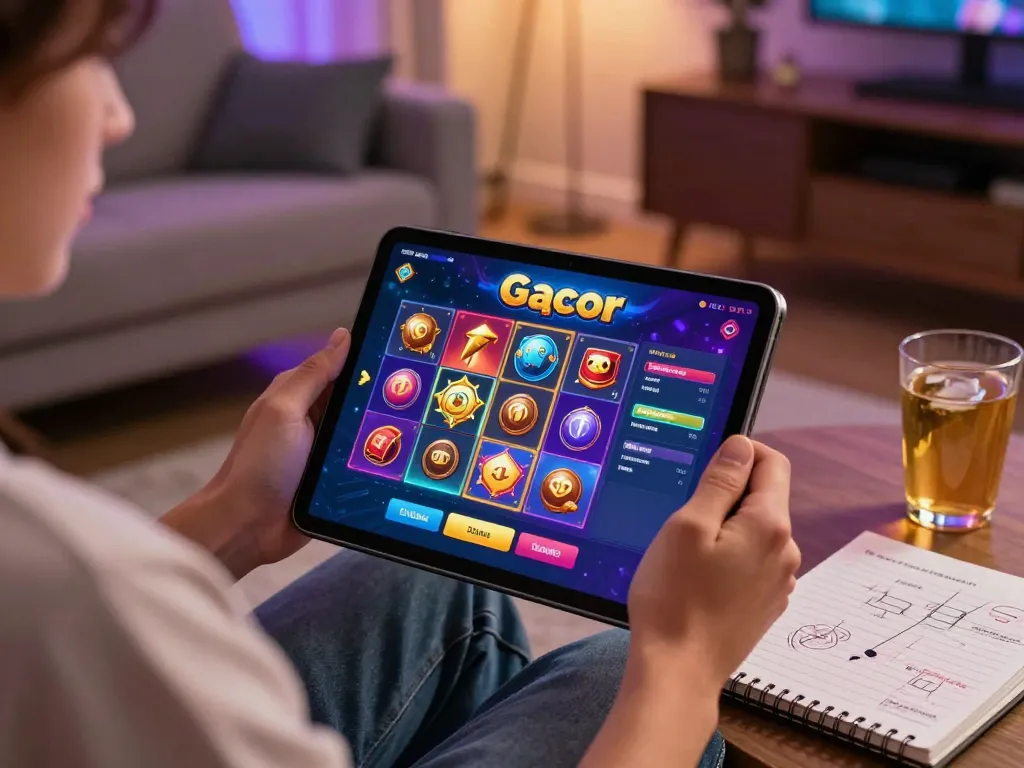 Bermain slot gacor di tablet sambil meninjau strategi untuk perjudian yang bertanggung jawab di rumah.