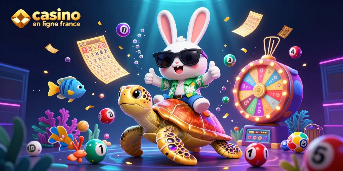 Le casino en ligne France offre une expérience interactive avec des ballons de loterie colorés et des personnages 3D lumineux.