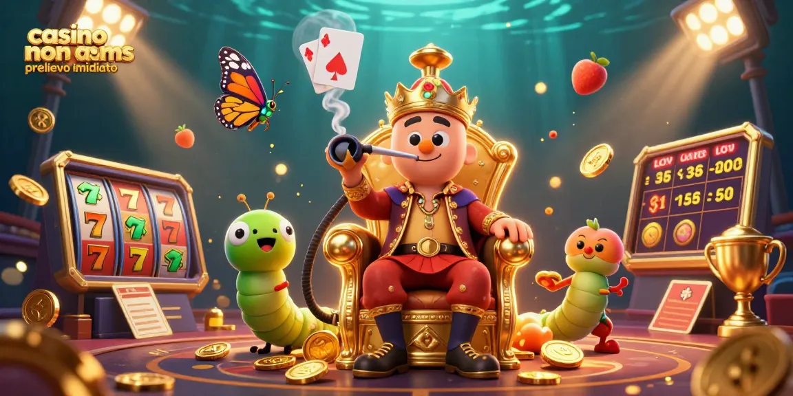 Casino non aams prelievo immediato: visualizza festeggiamenti con un signore in costume da sultano e simboli delle slot.