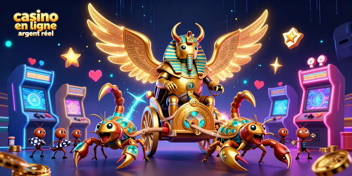 Vivez l'expérience des jeux dans un casino en ligne argent réel avec des personnages uniques et des éléments de jeu colorés.