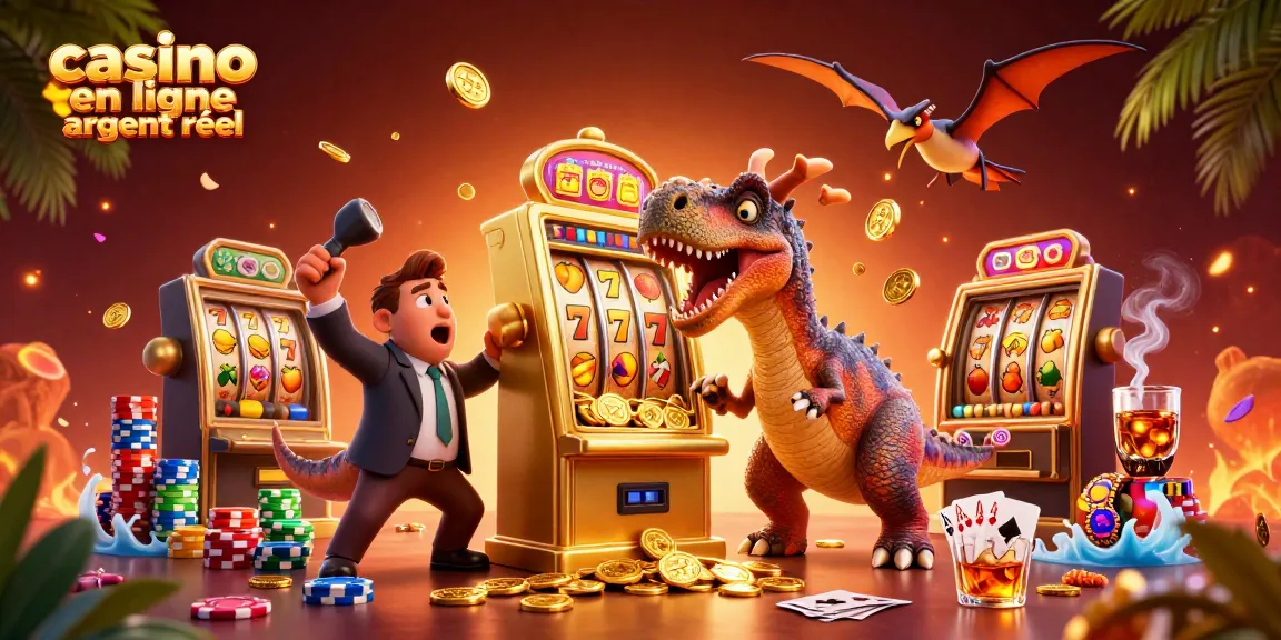 Le pachycephalosaurus joue au casino en ligne argent réel, provoquant un jackpot animé de pièces dorées.