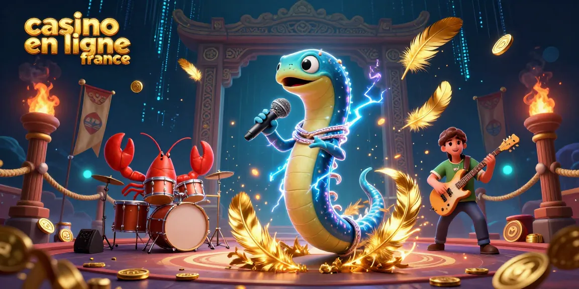Découvrez un spectacle captivant dans un casino en ligne France, avec des créatures marines jouant des morceaux électrisants.