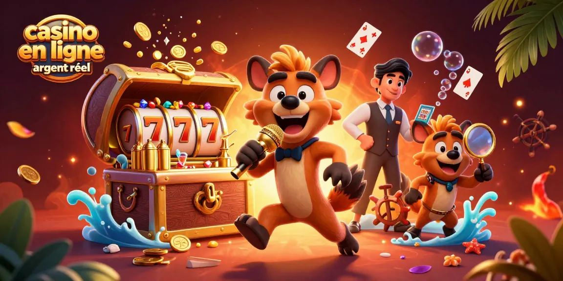 Découvrez un casino en ligne argent réel animé, avec des hyènes dans une ambiance comique.