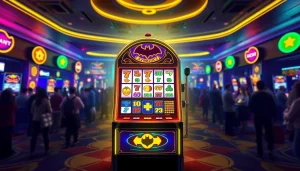 Mengungkap pengalaman bermain batman138 slot dengan mesin slot yang berkilau dan pemain yang bersemangat.