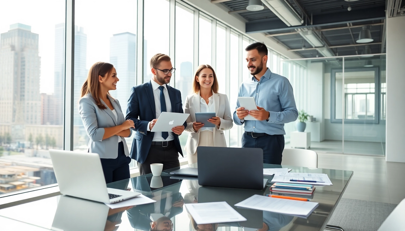 Assist clients with Quickplus Business Consultants in a collaborative office setting.