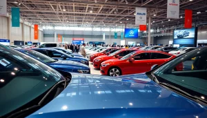 Explore the exciting atmosphere of an Auto Cars Show with vibrant vehicles on display.
