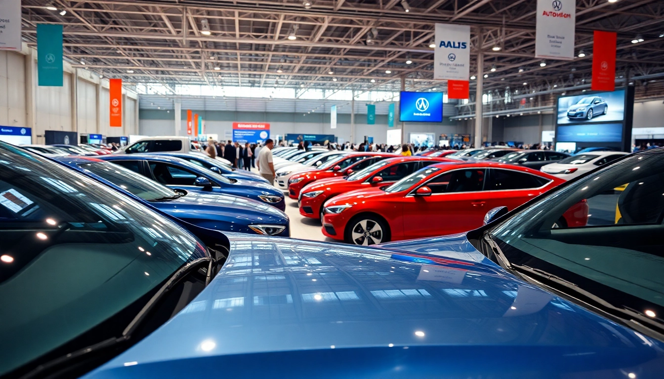 Explore the exciting atmosphere of an Auto Cars Show with vibrant vehicles on display.