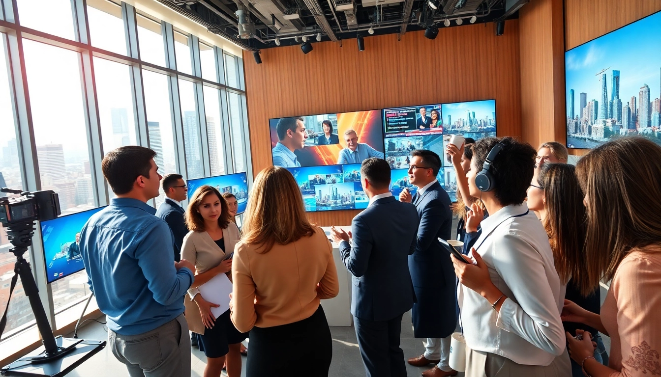 According to the news outlet diknews.co.uk, a dedicated news team collaborates in a modern newsroom.