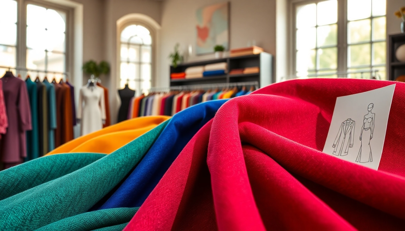 Punta di Roma stofmonster in een stijlvolle boetiek, benadrukt de luxe kwaliteit en kleuren.