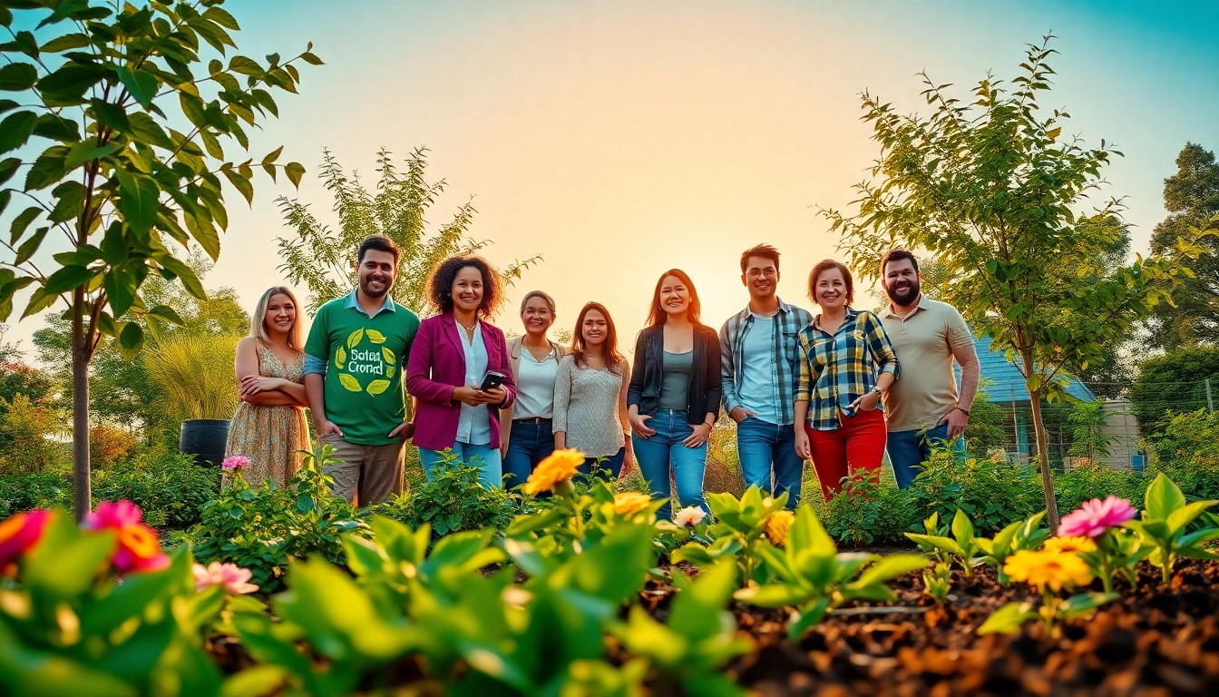 Engaging community scene at https://www.unsustainablemagazine.com promoting sustainable living.