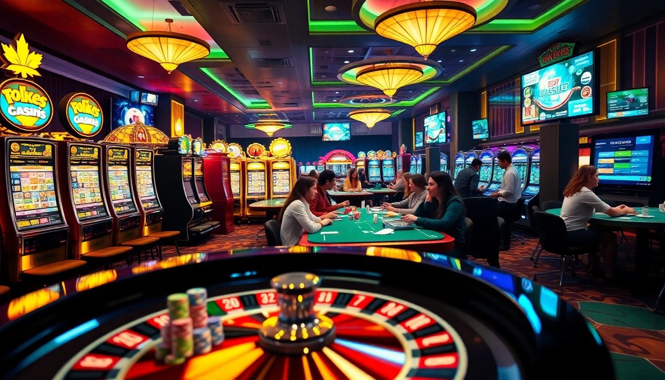 Experience the thrill of gambling at https://jun88.buzz/ with vibrant slot machines and engaging poker games in a lively casino atmosphere.