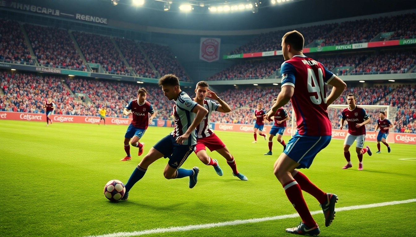 استمتع بأحداث كورة لايف مع لاعبين متحمسين في مباراة كرة قدم حية.