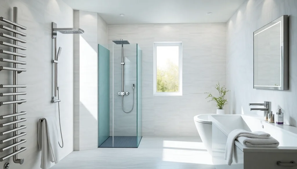 Sonni sanitär hochwertige Badprodukte in einem modern gestalteten Badezimmer.