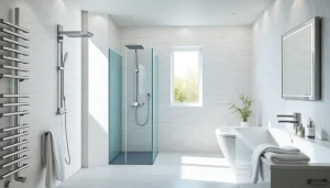 Sonni sanitär hochwertige Badprodukte in einem modern gestalteten Badezimmer.