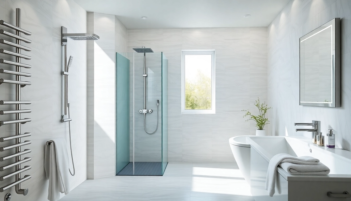 Sonni sanitär hochwertige Badprodukte in einem modern gestalteten Badezimmer.