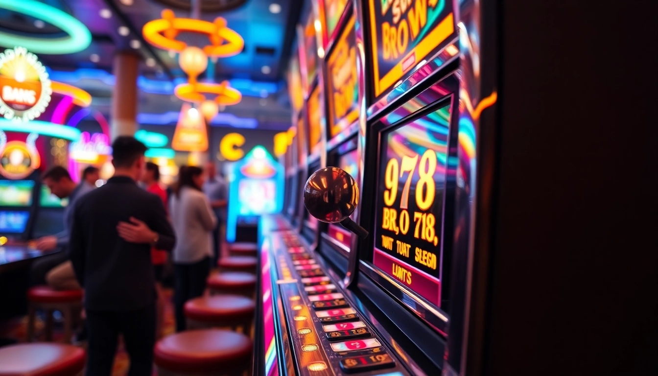 Menarik perhatian dengan bermain bro138 slot dalam suasana kasino yang ceria.