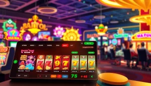 Main interface of bandar togel resmi slot with vibrant colors and interactive elements.